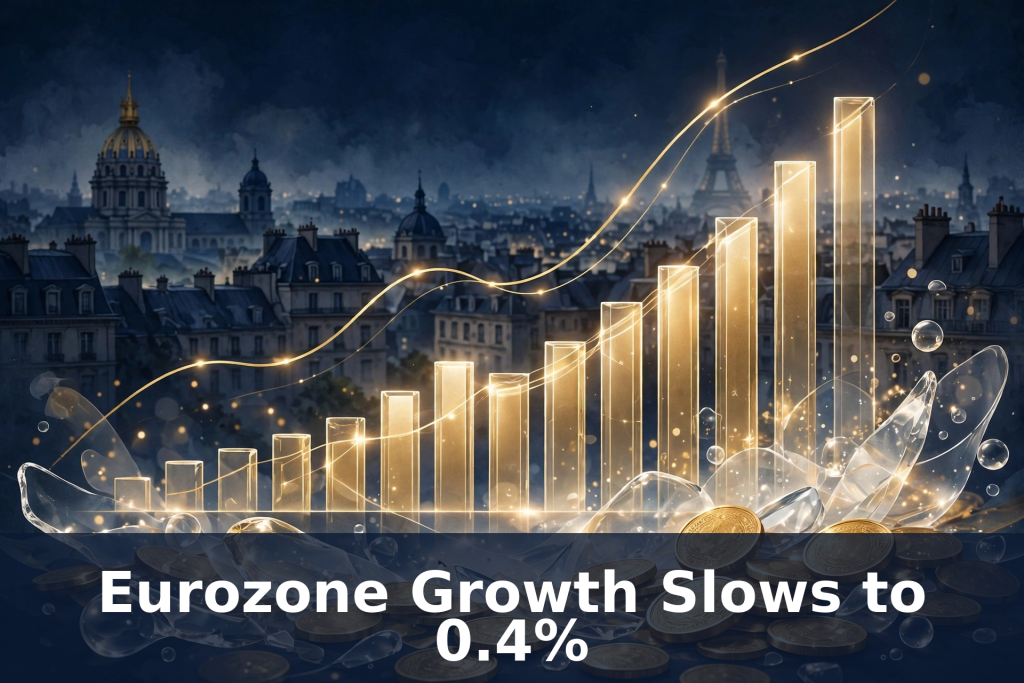 Eurozone Economy Grew 0.4% in Q3 2026, Slower Than Q2